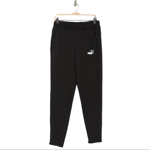 Puma Black Ess Tapered Fleece Joggers - Picture 3 of 4